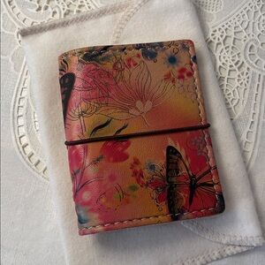 Chic Sparrow NANO deluxe Mariposa Butterfly Made USA Leather Cover TN Notebook